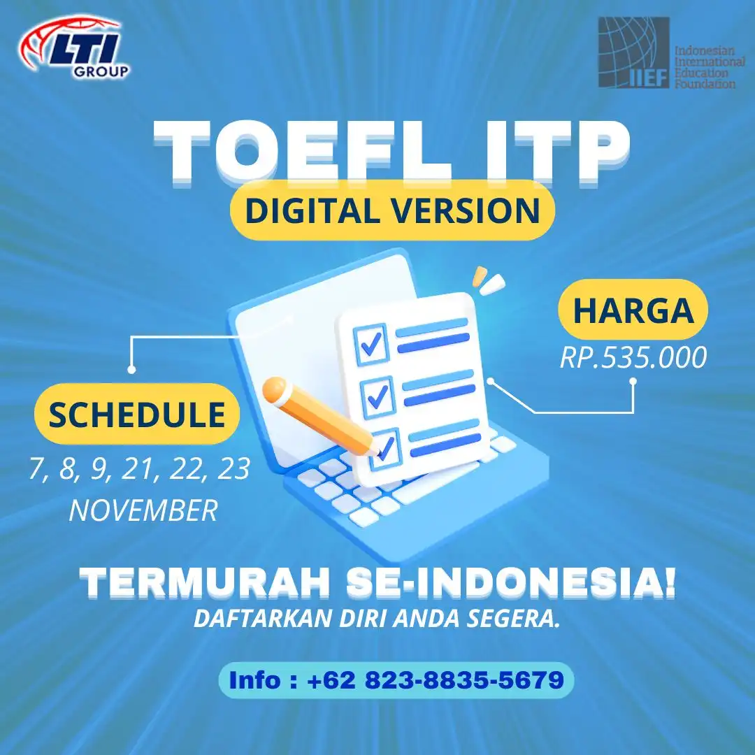 TOEFL ITP ONLINE NOVEMBER 2024