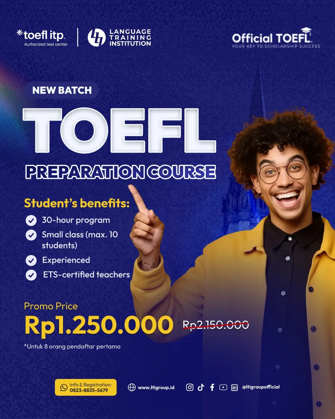 [ NEW BATCH ALERT! ]Kabar baik ni buat kamu, sekarang TOEFL Preparation Course dari LTI (Langua