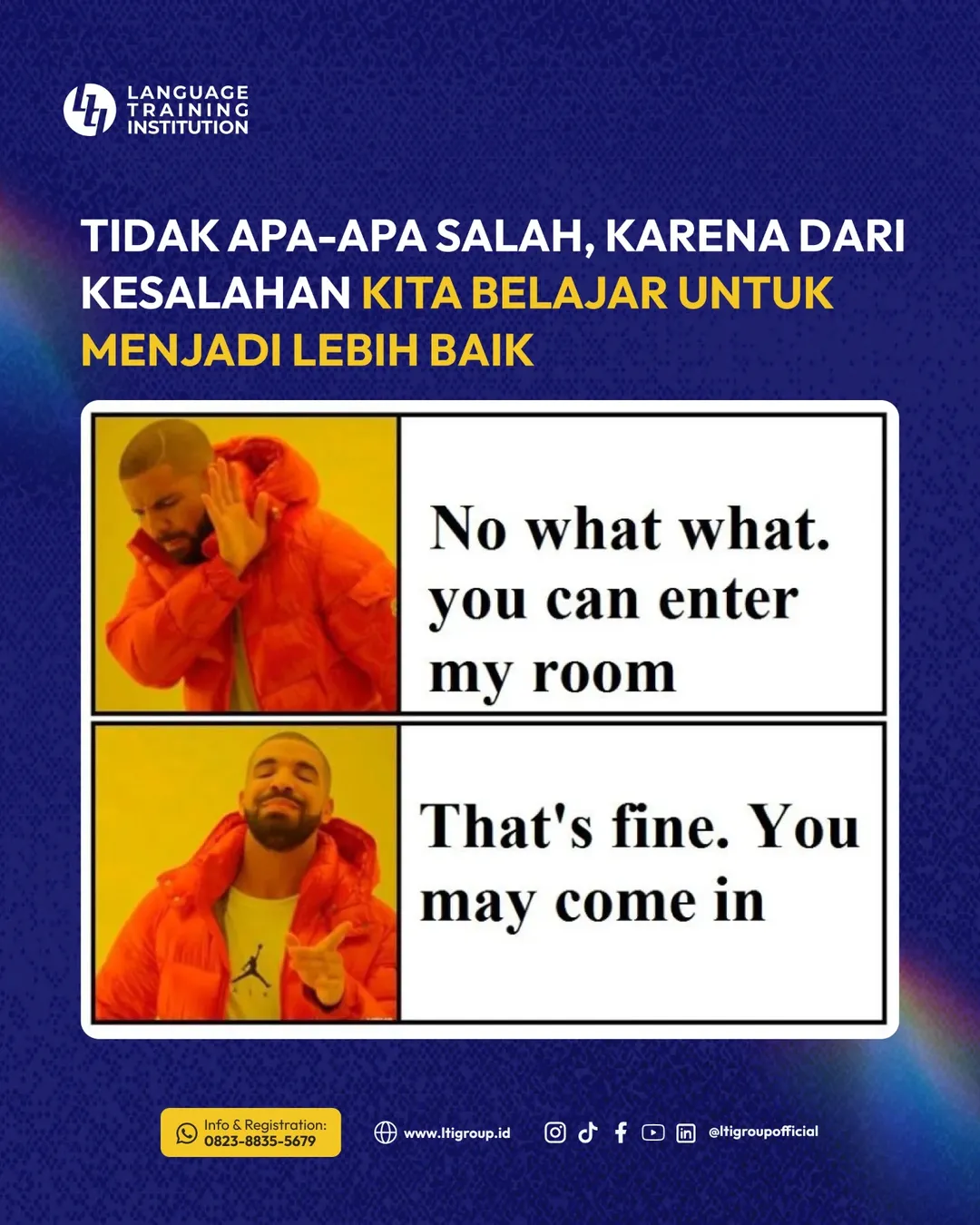 Kesalahan itu bagian dari proses belajar