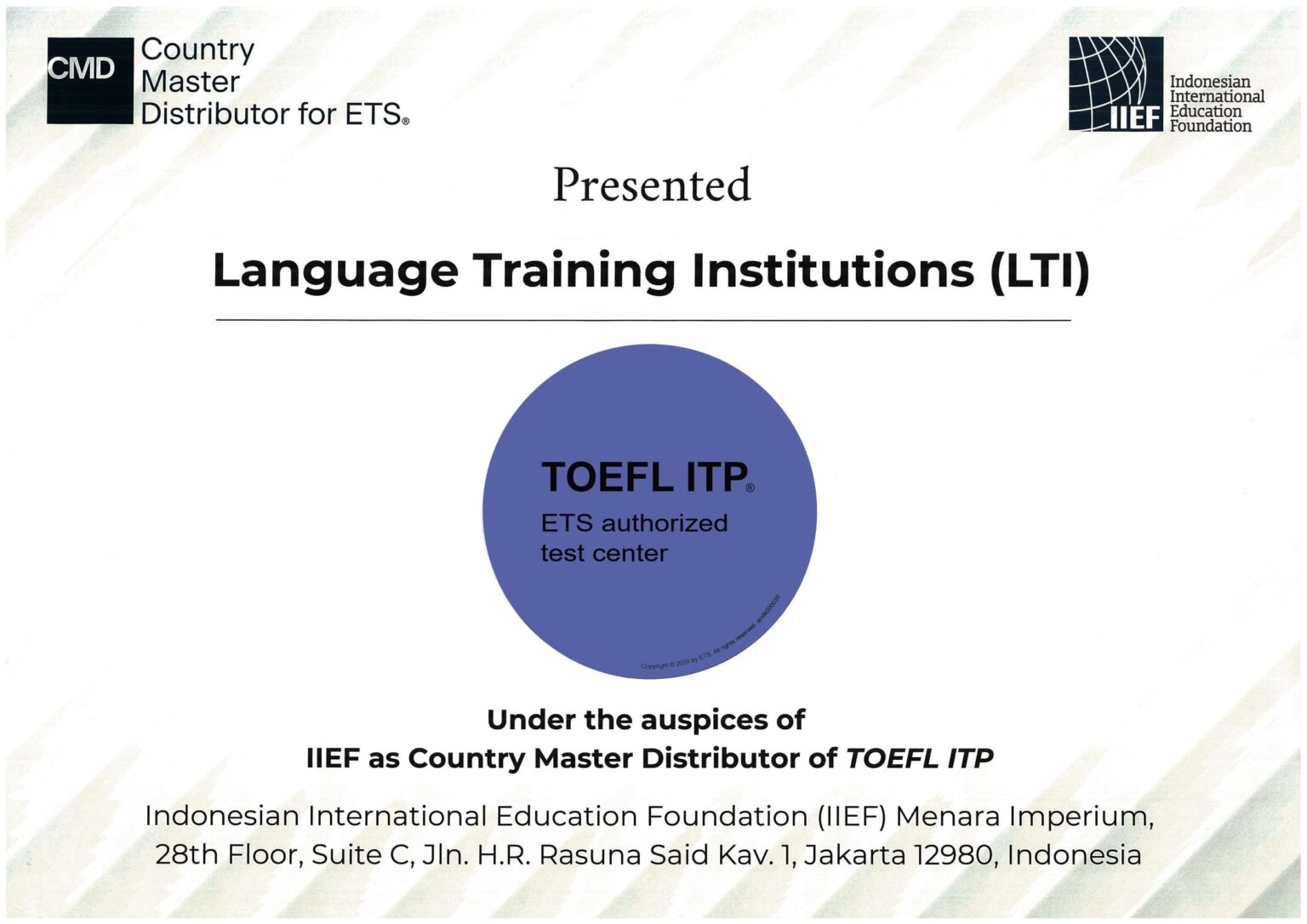 Authorized test center LTI Group