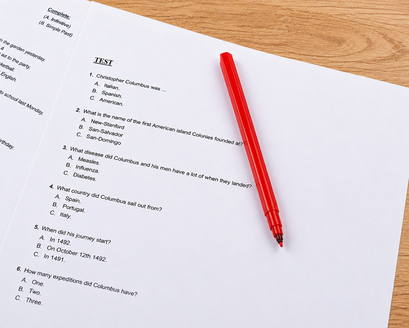 struktur soal toefl itp